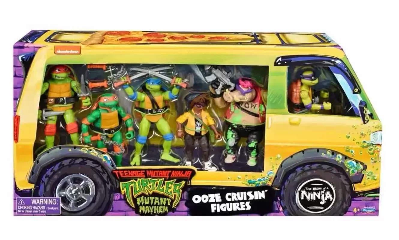 Teenage Mutant Ninja Turtles Mutant Mayhem - Ooze Cruisin\' Figures