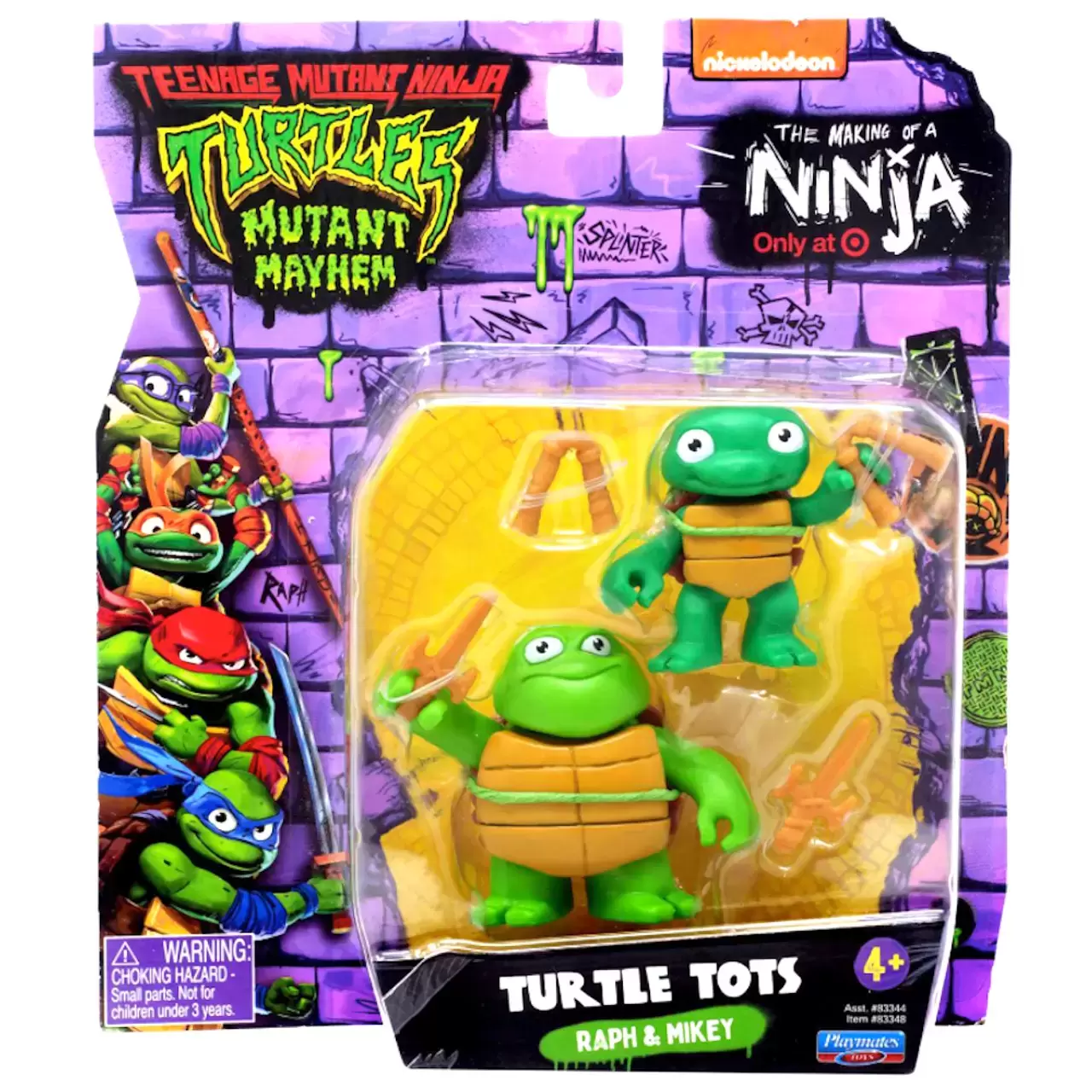 Teenage Mutant Ninja Turtles Mutant Mayhem - Turtle Tots : Raph & Mikey