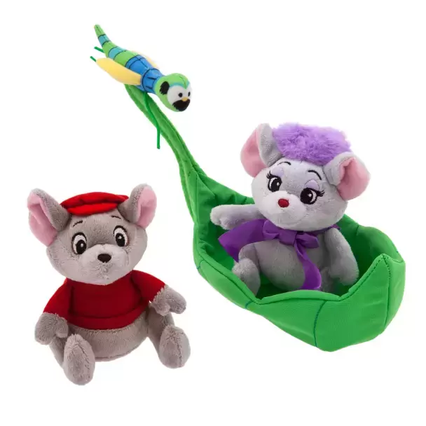 Peluches Disney Store - The Rescuers - Miss Bianca, Bernard and Evinrude