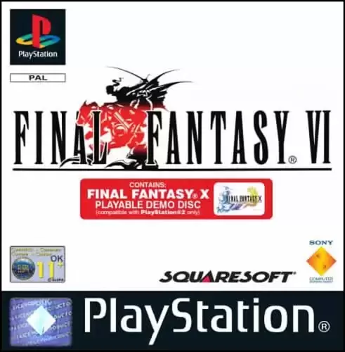 Playstation games - Final Fantasy VI - includes FF X PS2 Demo