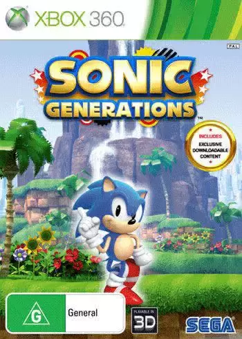 Sonic Generations - Microsoft Xbox One / Xbox 360 [SEGA Adventure Hedgehog]  NEW