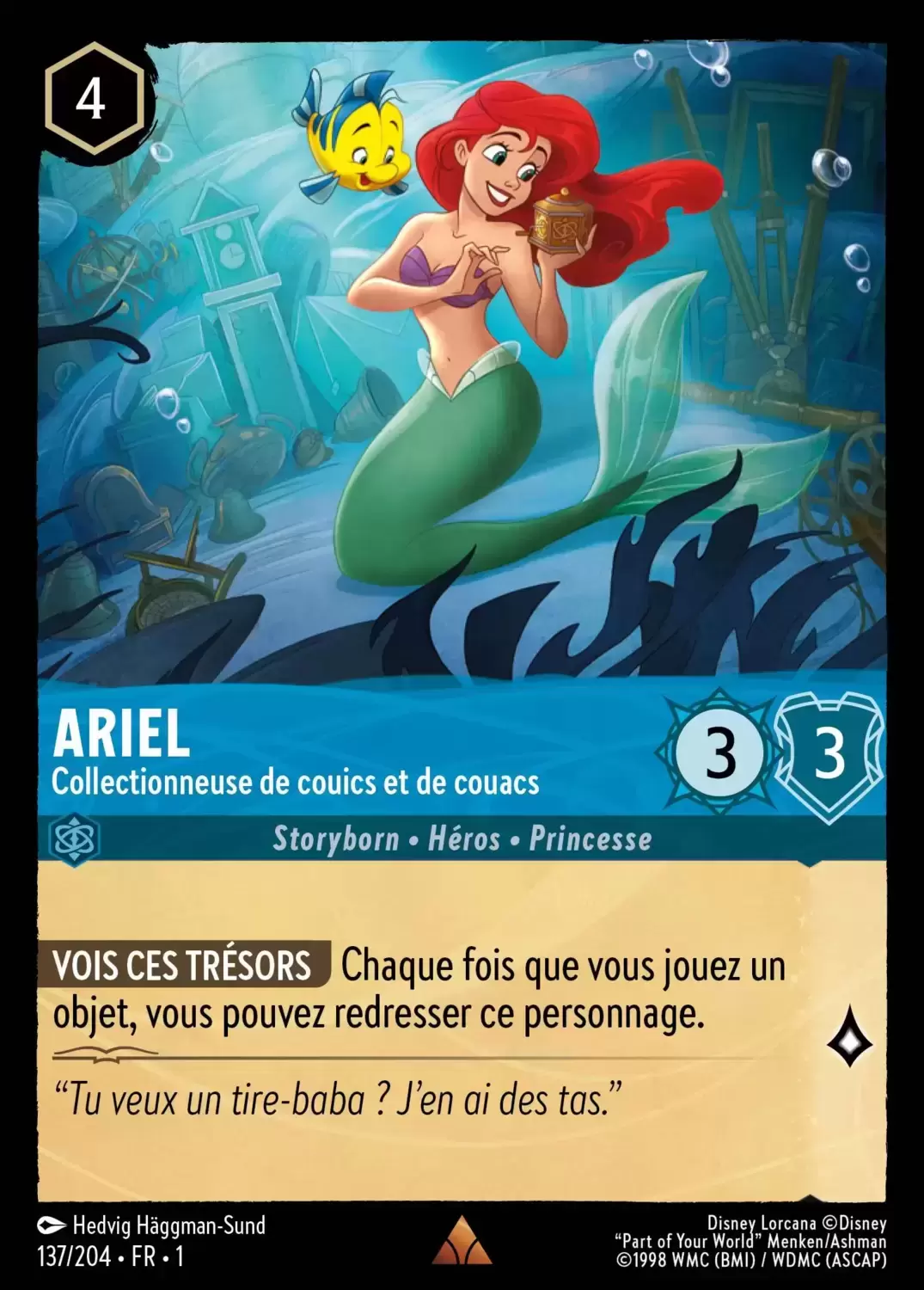 Premier chapitre - Ariel - Collectionneuse de couics et de couacs