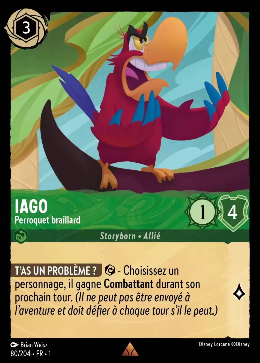 Premier chapitre - Iago - Perroquet braillard