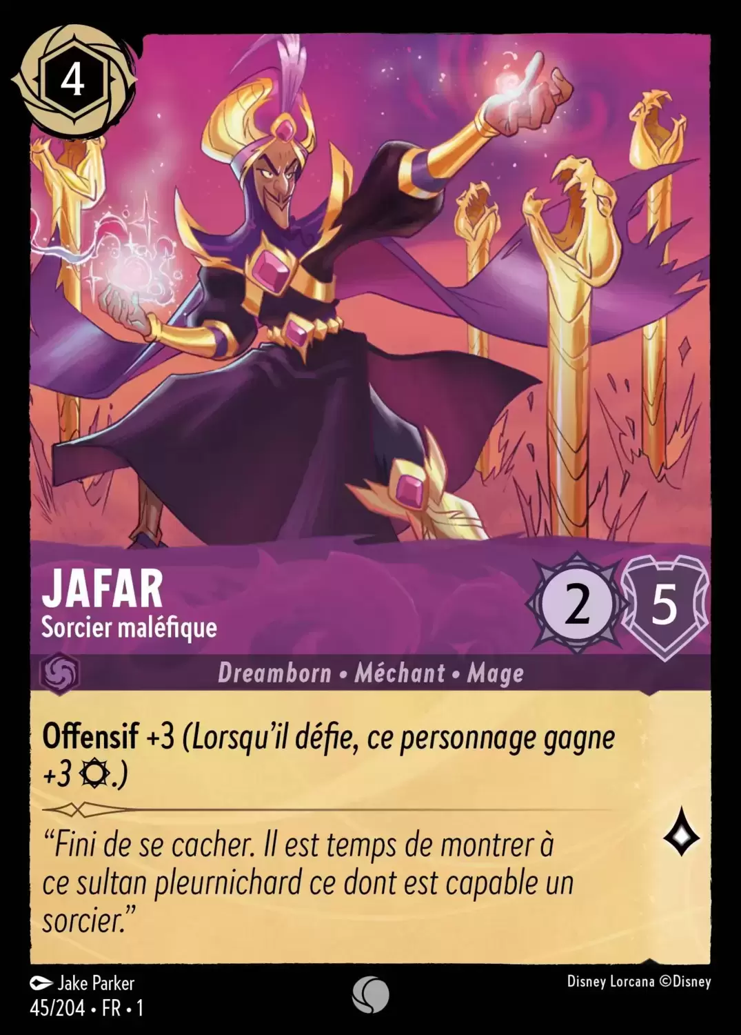 Premier chapitre - Jafar - Sorcier maléfique
