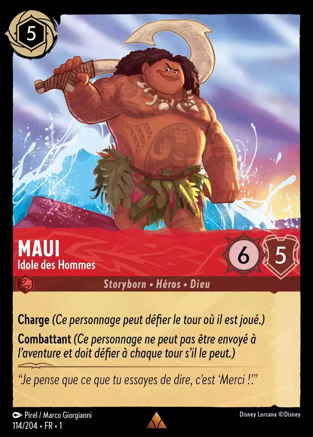 Premier chapitre - Maui - Idole des Hommes