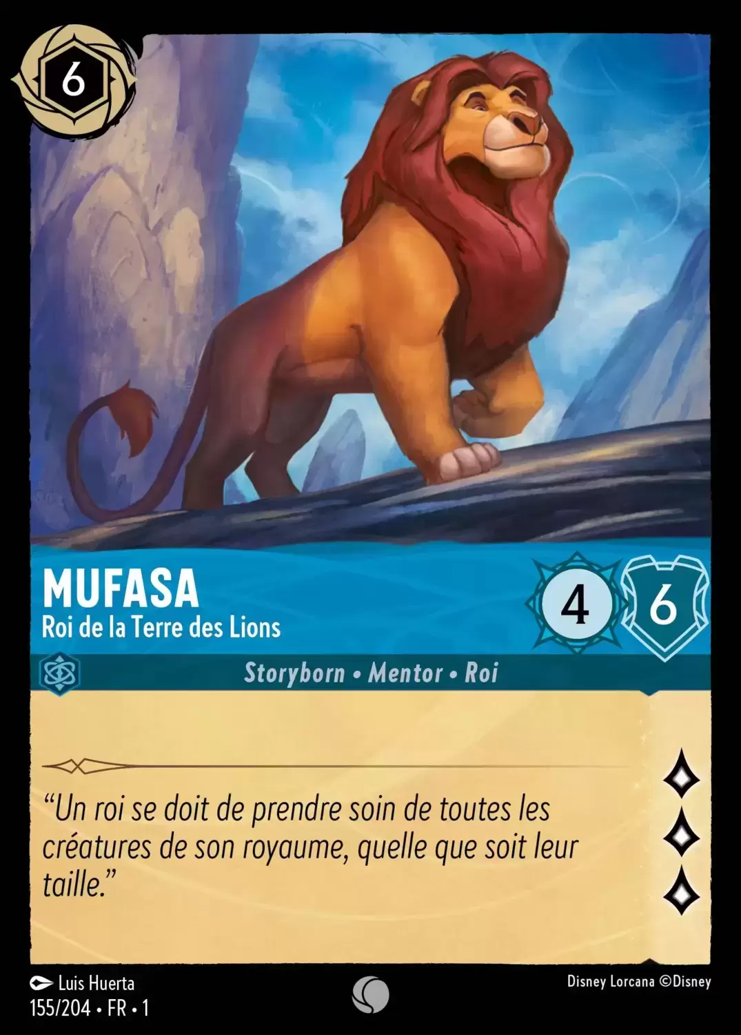 Premier chapitre - Mufasa - Roi de la Terre des Lions