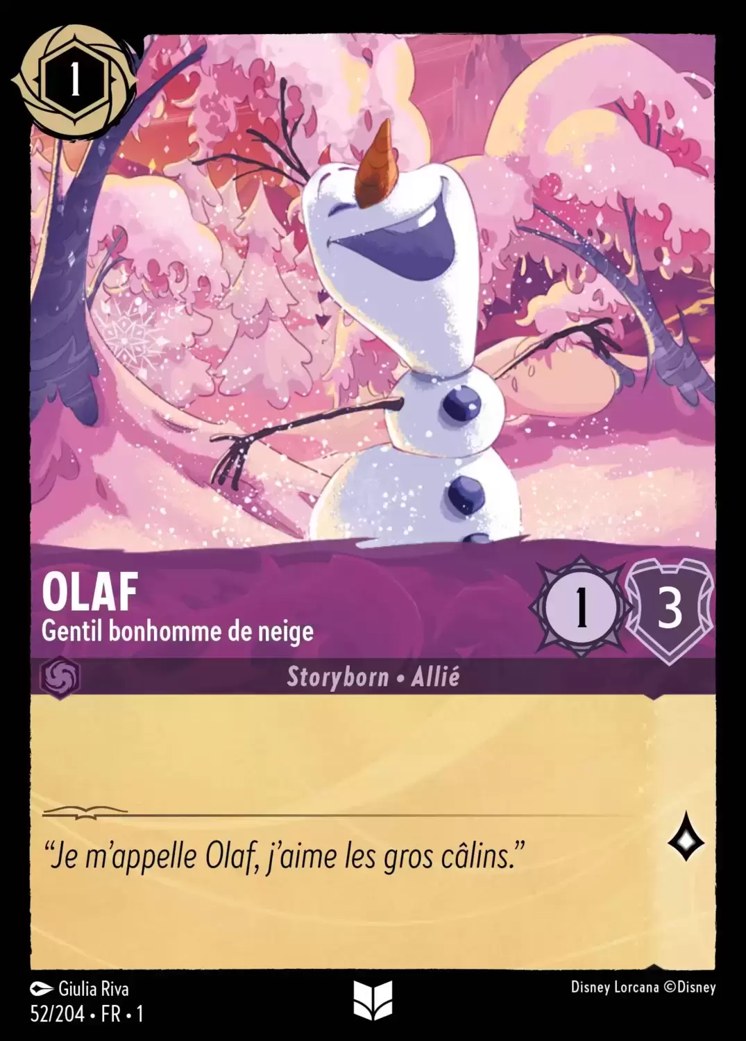 Premier chapitre - Olaf - Gentil bonhomme de neige