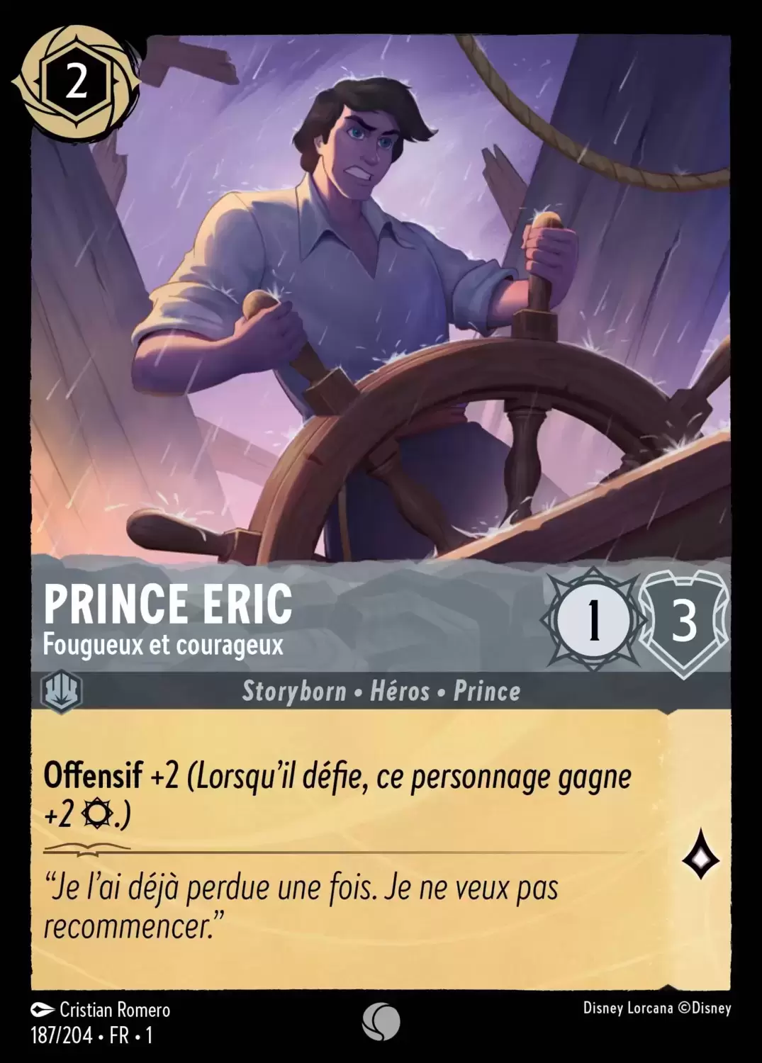 Premier chapitre - Prince Éric - Fougueux et courageux