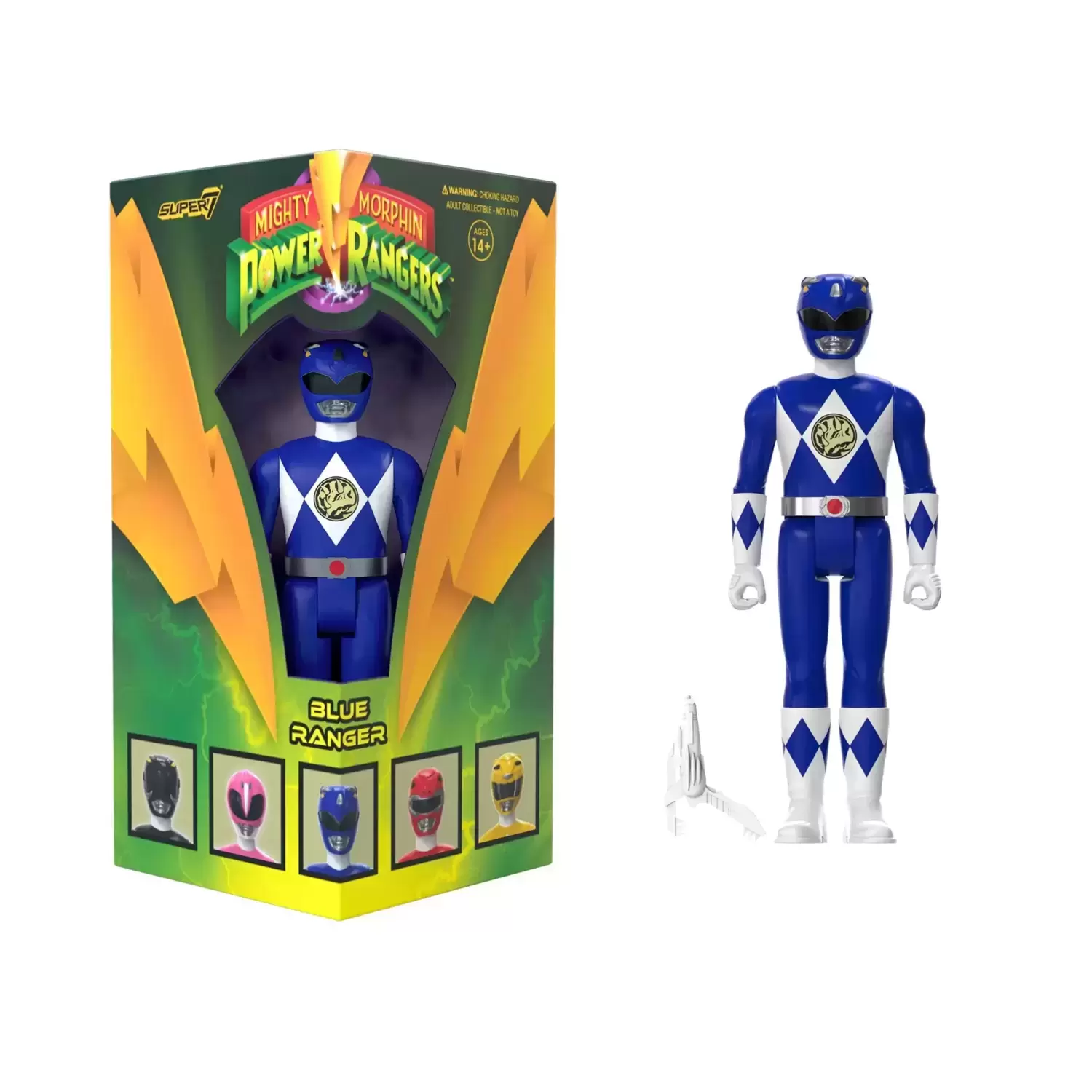 ReAction Figures - Power Rangers - Blue Ranger Triangle Box (SDCC 2023)