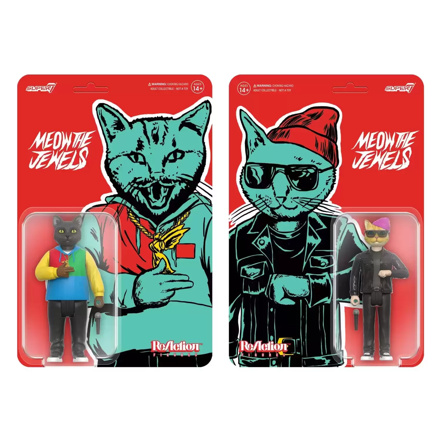 ReAction Figures - Meow the Jewels Killer Mike and El-P Set
