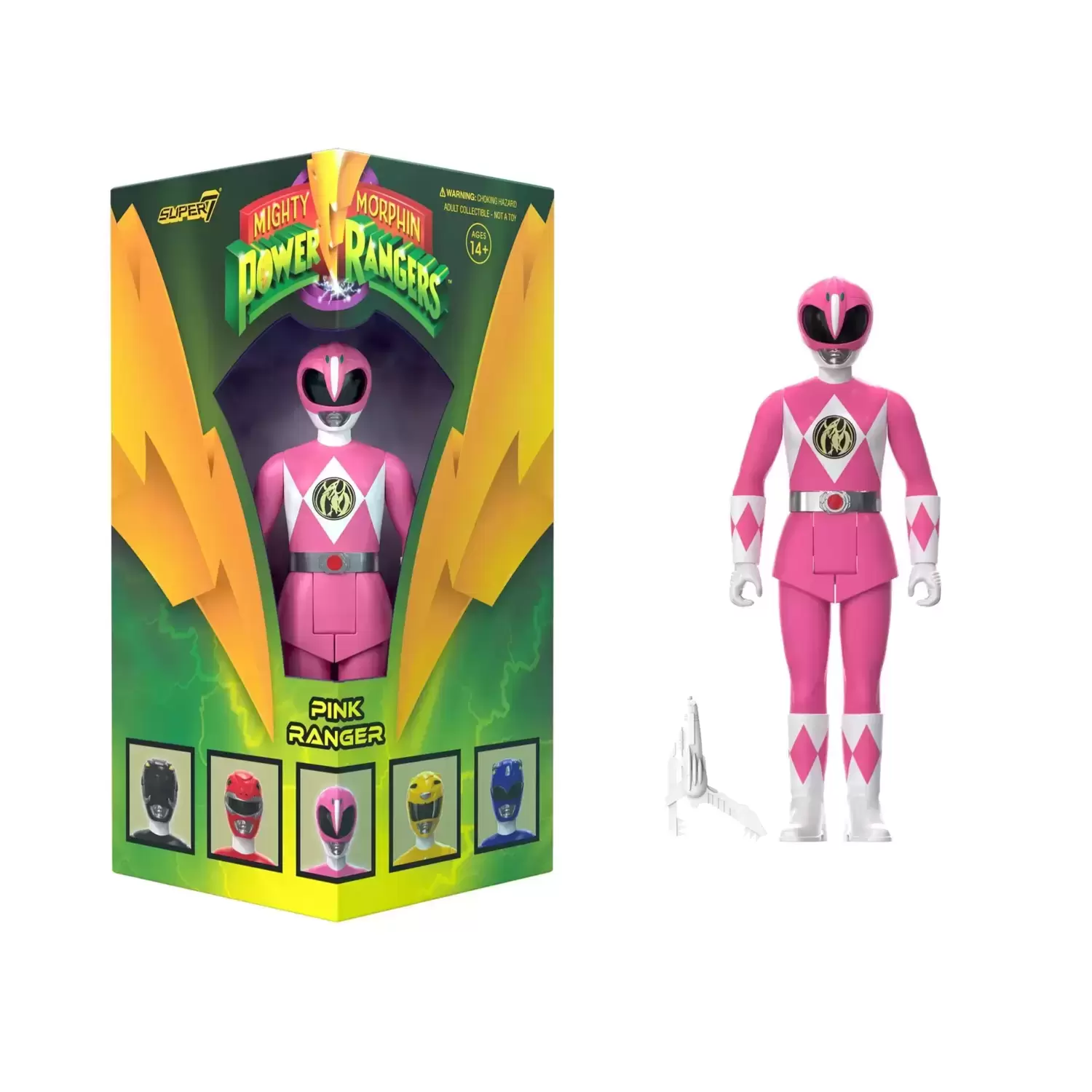 ReAction Figures - Power Rangers - Pink Ranger Triangle Box (SDCC 2023)