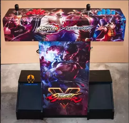 Arcade Stick - GameCuy Arcade Joystick Double / Twin avec Socle sur Pied