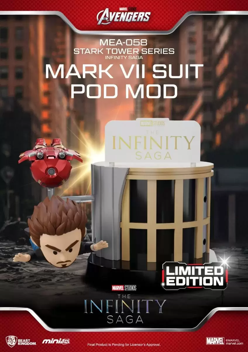 Mini Egg Attack - The Infinity Saga - Stark Tower Series - Tony Stark & Mark VII Suit Pod Mod