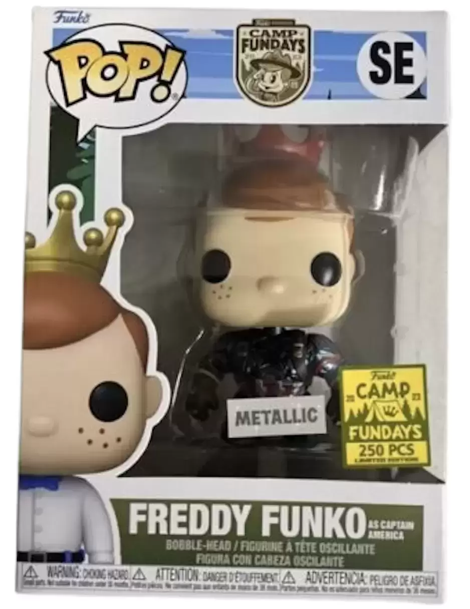 POP! Funko - Funko - Freddy Funko as Captain America Metallic