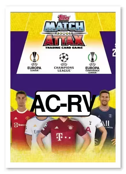 Match Attax UEFA Champions League 2022/2023 - Raphaël Varane - Manchester United