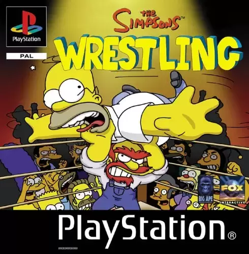 Playstation games - The Simpsons - Wrestling (PAL)