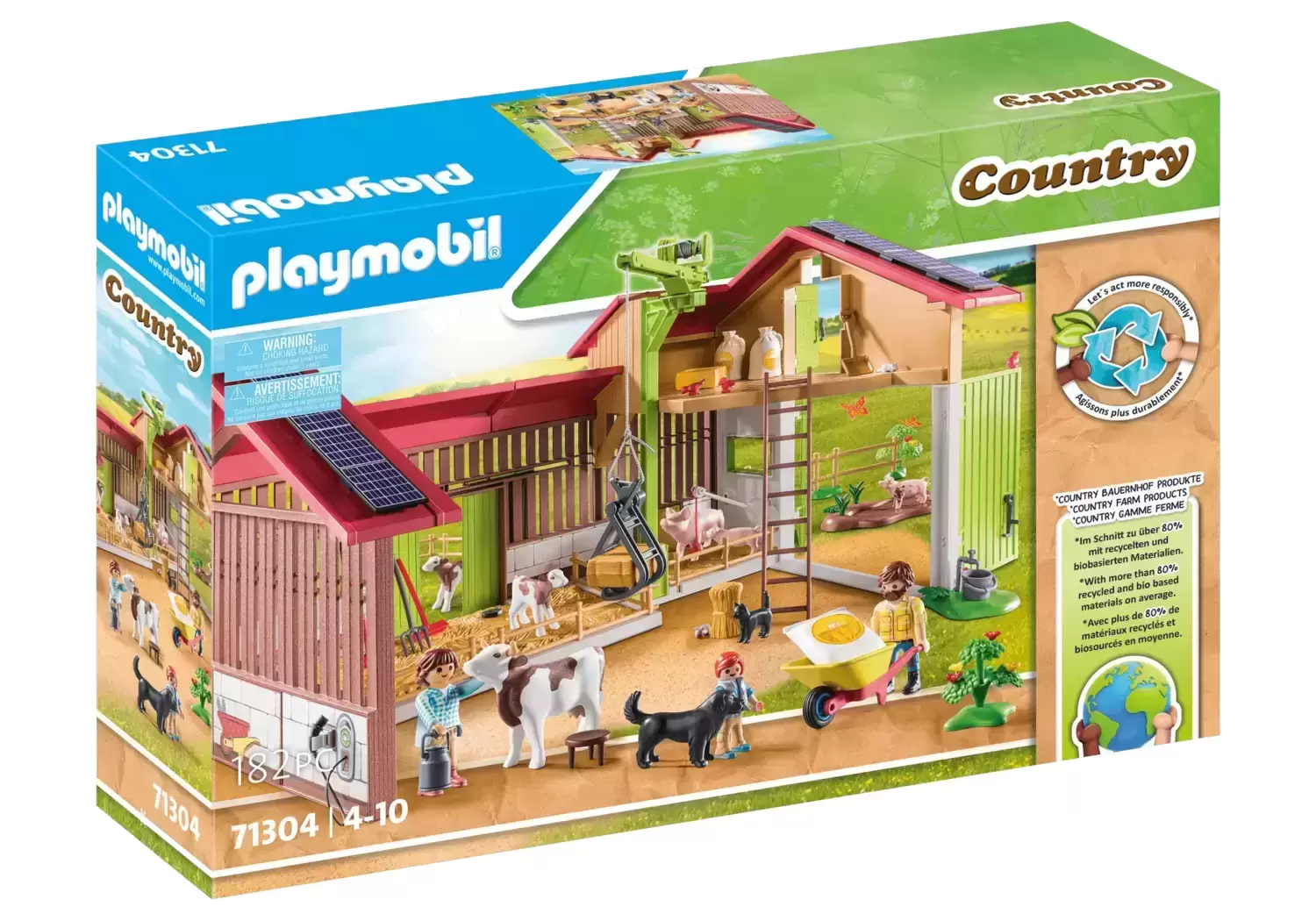 Playmobil Fermiers - Ferme avec panneaux solaires