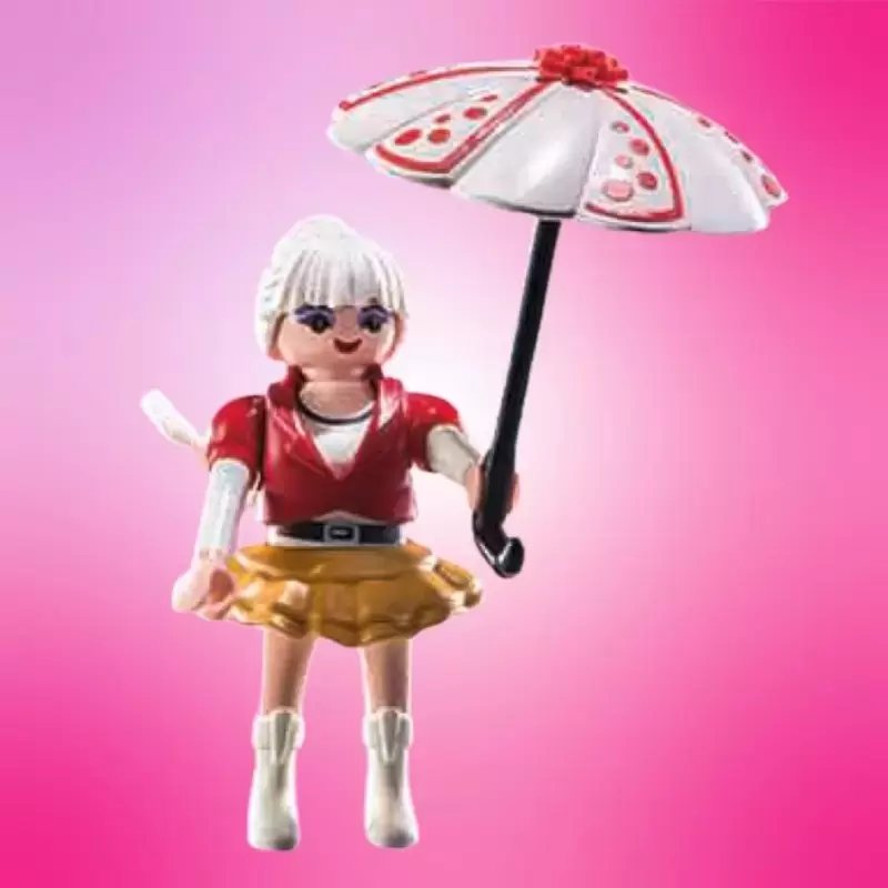 Playmobil Figures : Série 24 - Fan de Cosplay avec ombrelle