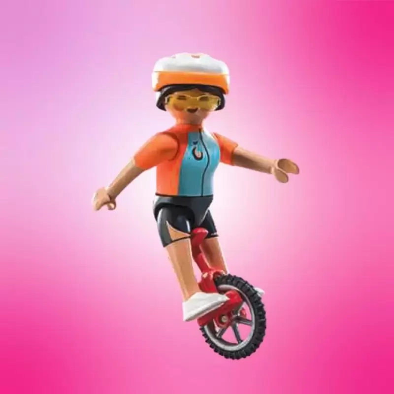 Playmobil Figures : Série 24 - Mono-cycliste