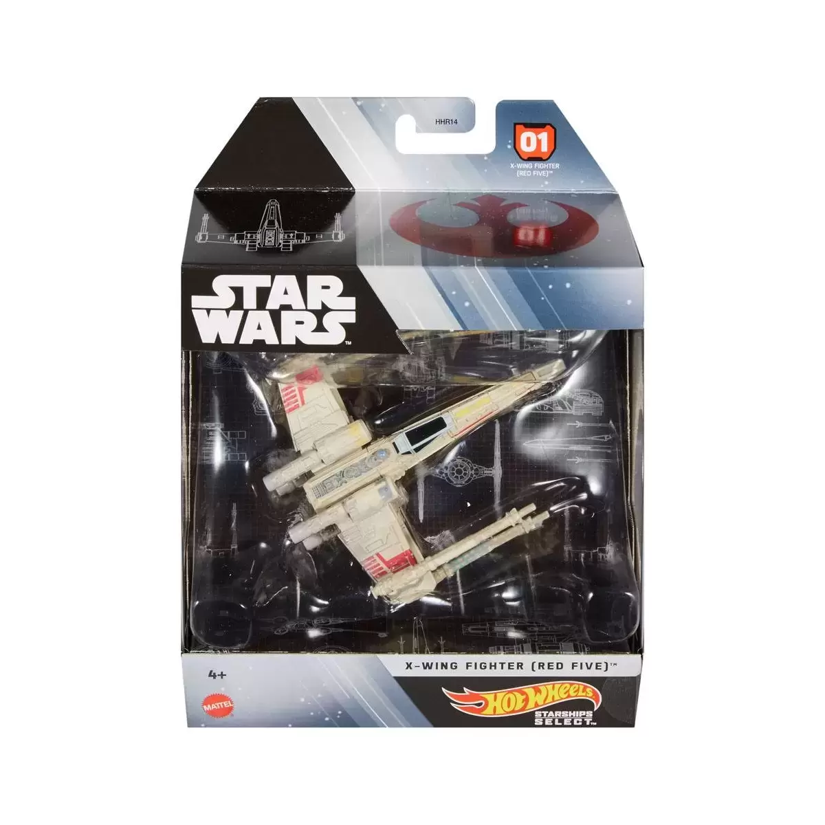 Starships Select - Hot Wheels Star Wars - X- Wing Fighter (Red Five)