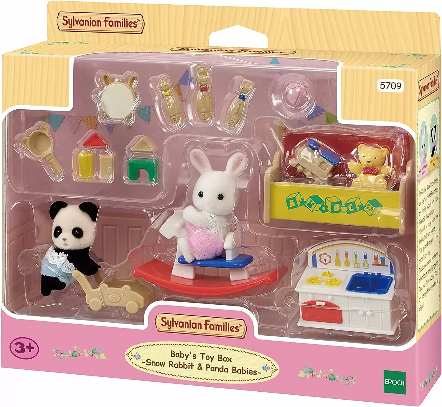 Sylvanian Families (Europe) - Baby\'s Toy Box - Snow Rabbit & Panda Babies