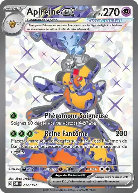 Ultra - Pokemon - Flammes Obsidiennes - Dracaufeu ex 215/197