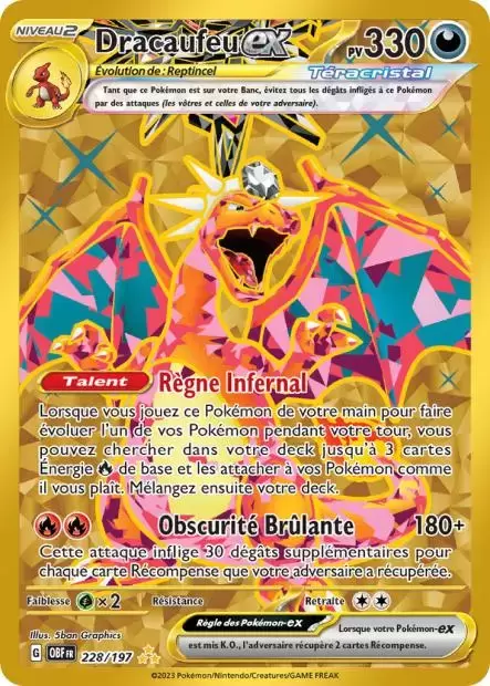 Carte Pokémon Dracaufeu V 079/073 de la série La Voie du Maître en