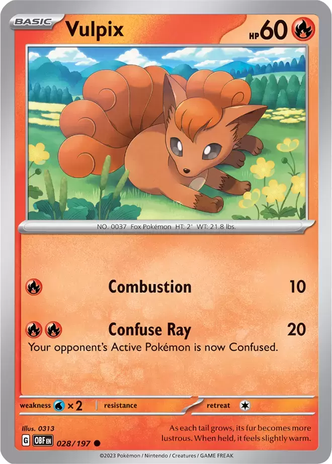 Obsidian Flames - OBF (OBFEN) - Vulpix