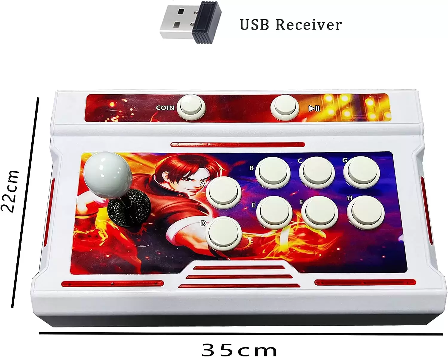 Arcade Stick - FVBADE Wireless Arcade Fighting Stick 2.4G Bluetooth