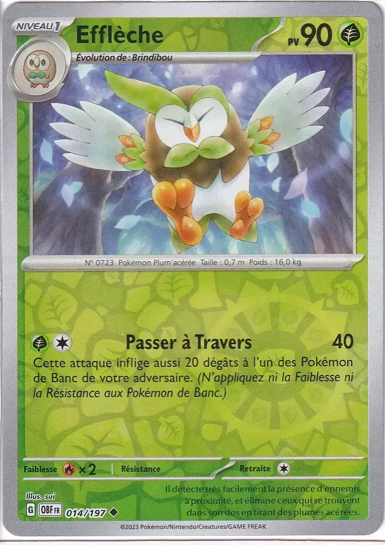 Flammes Obsidiennes - OBFFR - [COPY] Dartrix Reverse