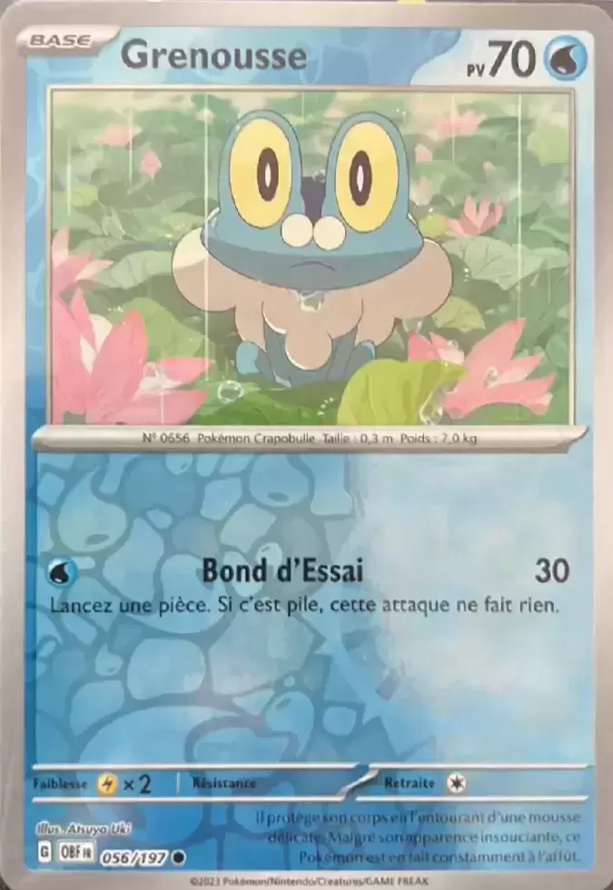 Flammes Obsidiennes - OBFFR - [COPY] Froakie Reverse