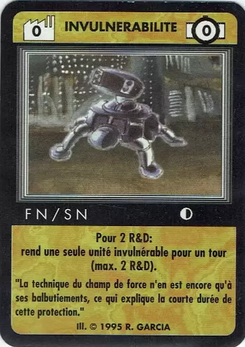 HTC - Hi-Tech Combat - Revised Edition - Invulnérabilité