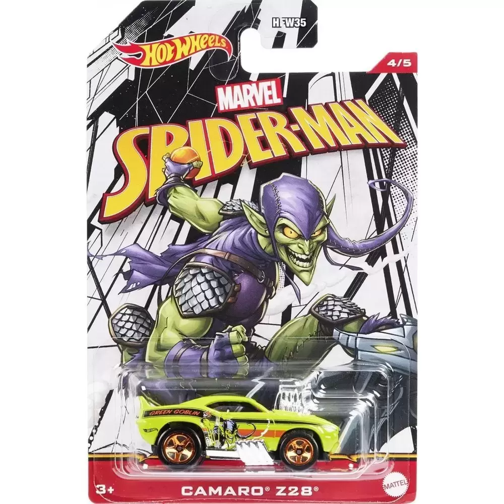 Hot Wheels Spider-Man Series (2022) - Green Goblin - Camaro Z28