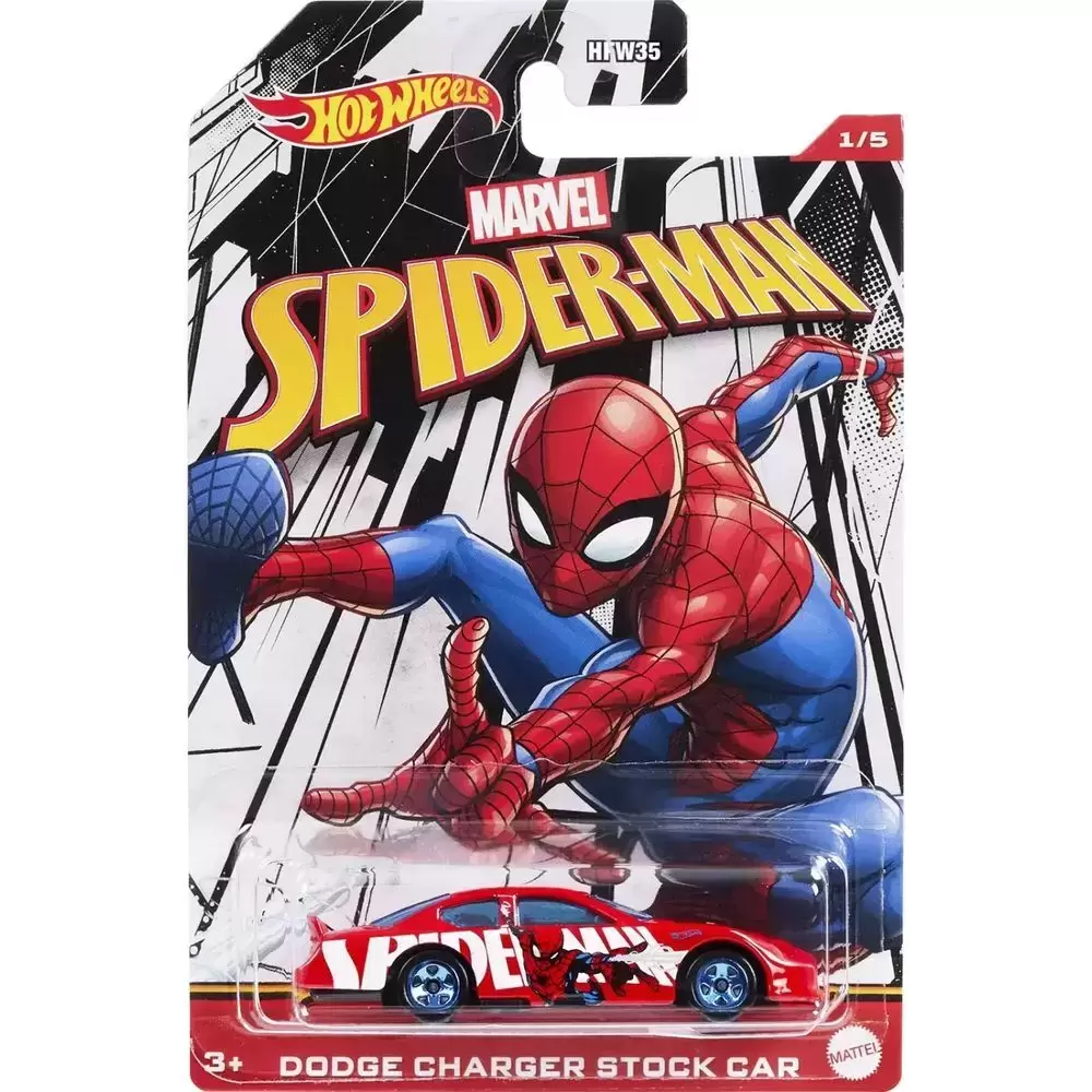 Hot Wheels Spider-Man Series (2022) - Spider-Man - Dodge Charger Stock Car