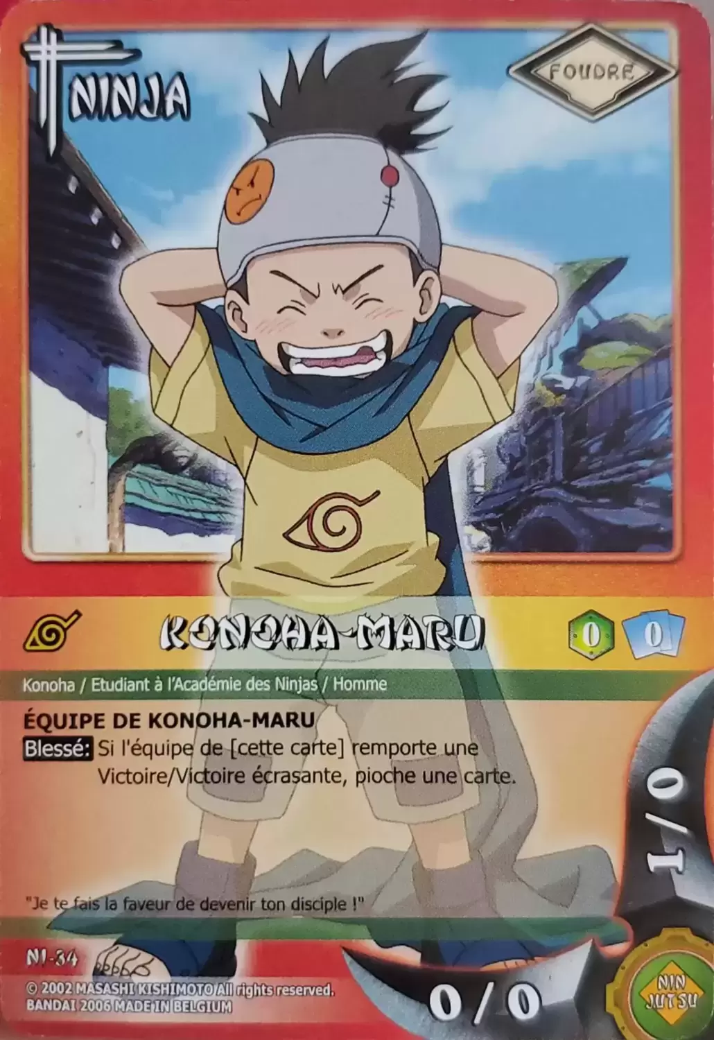 Cartes Naruto Série 02 - Konocha-Maru