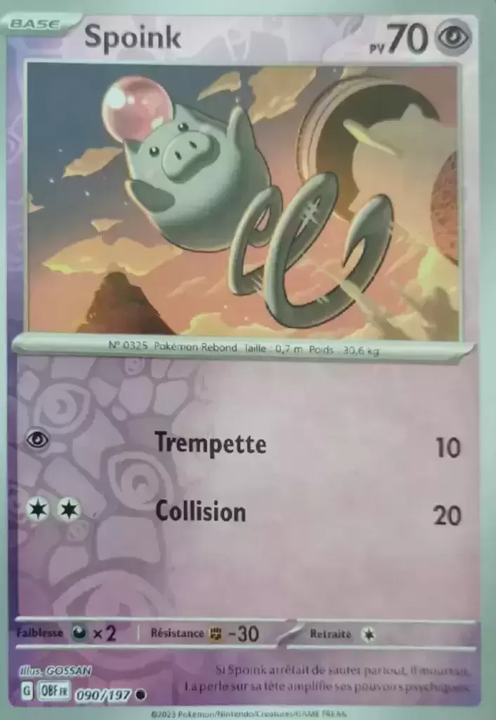 Flammes Obsidiennes - OBFFR - [COPY] Spoink Reverse