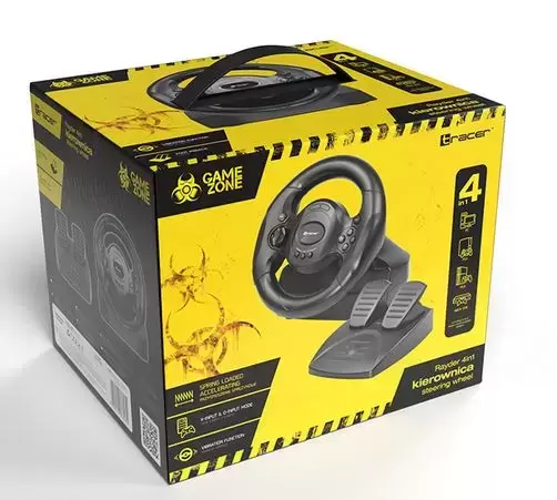 Gaming Steering Wheel & Pedals - TRACER Rayder