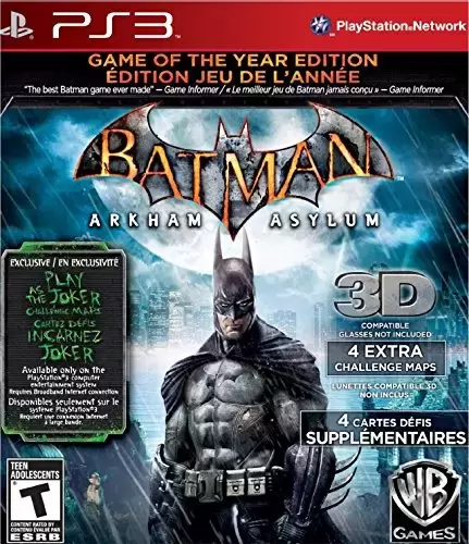 PS3 Games - Batman: Arkham Asylum Game of the Year Edition