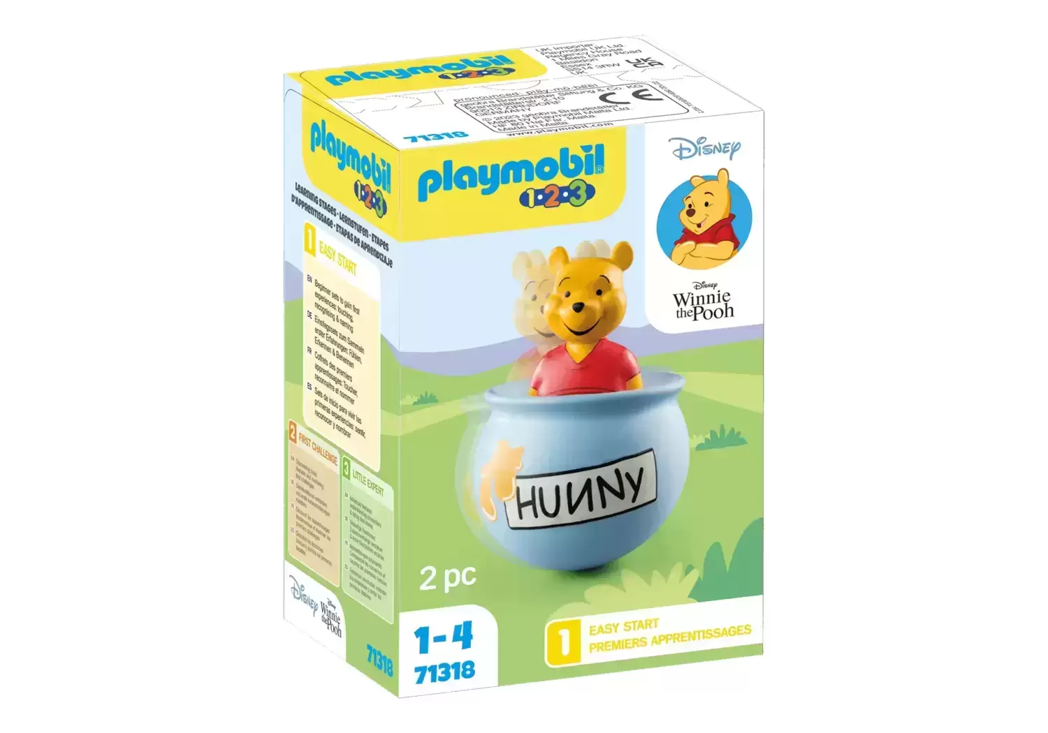 Playmobil 1.2.3 - 1.2.3 & Disney: Winnie l\'ourson et culbuto pot de miel