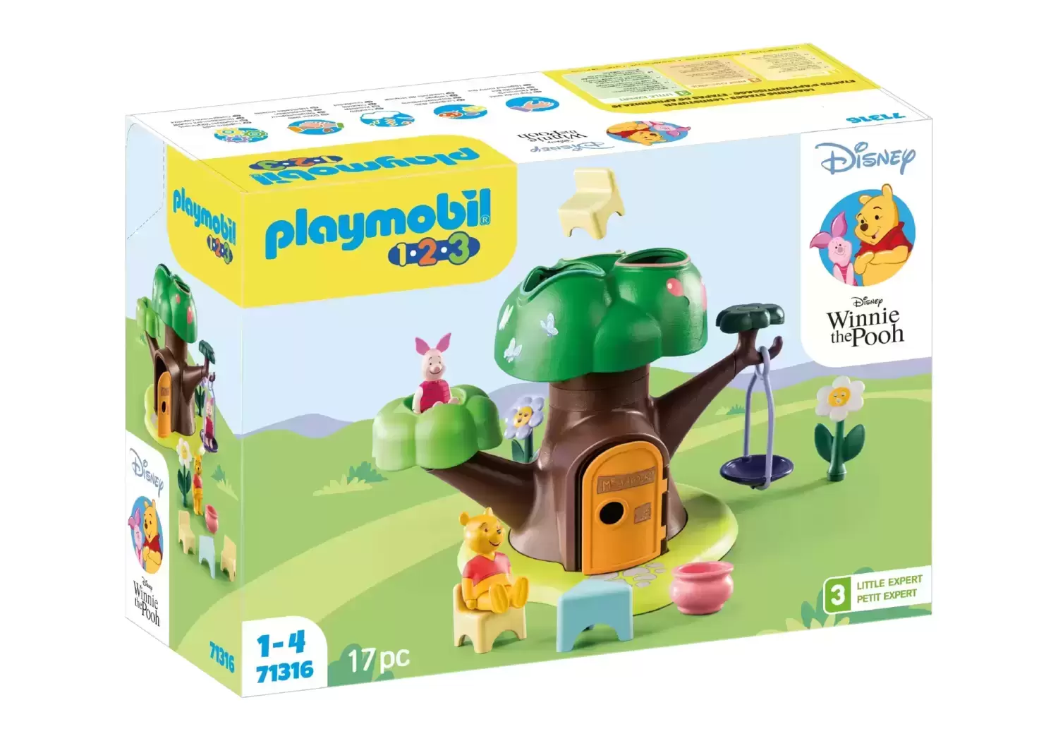 Playmobil 1.2.3 - 1.2.3 & Disney: Winnie l\'ourson et Porcinet avec cabane