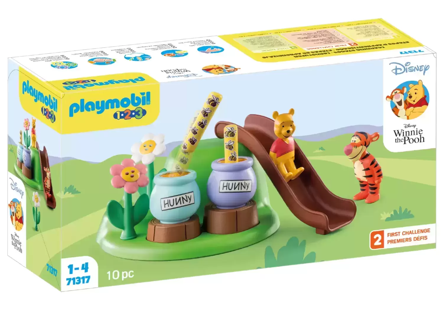 Playmobil 1.2.3 - 1.2.3 & Disney: Winnie l\'ourson et Tigrou avec jardin d\'abeilles