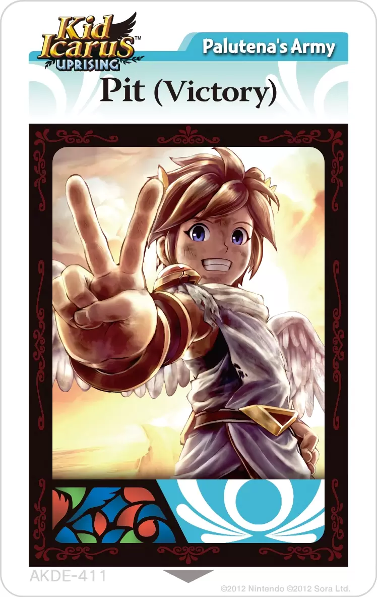 Kid Icarus Uprising AR cards - Pit (Victory)