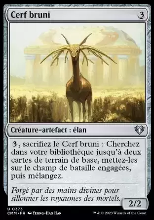 Commander MASTERS - Cerf bruni