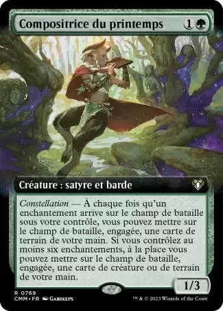 Commander MASTERS - Compositrice du printemps