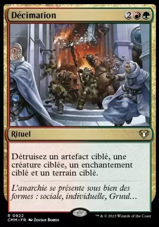 Commander MASTERS - Décimation