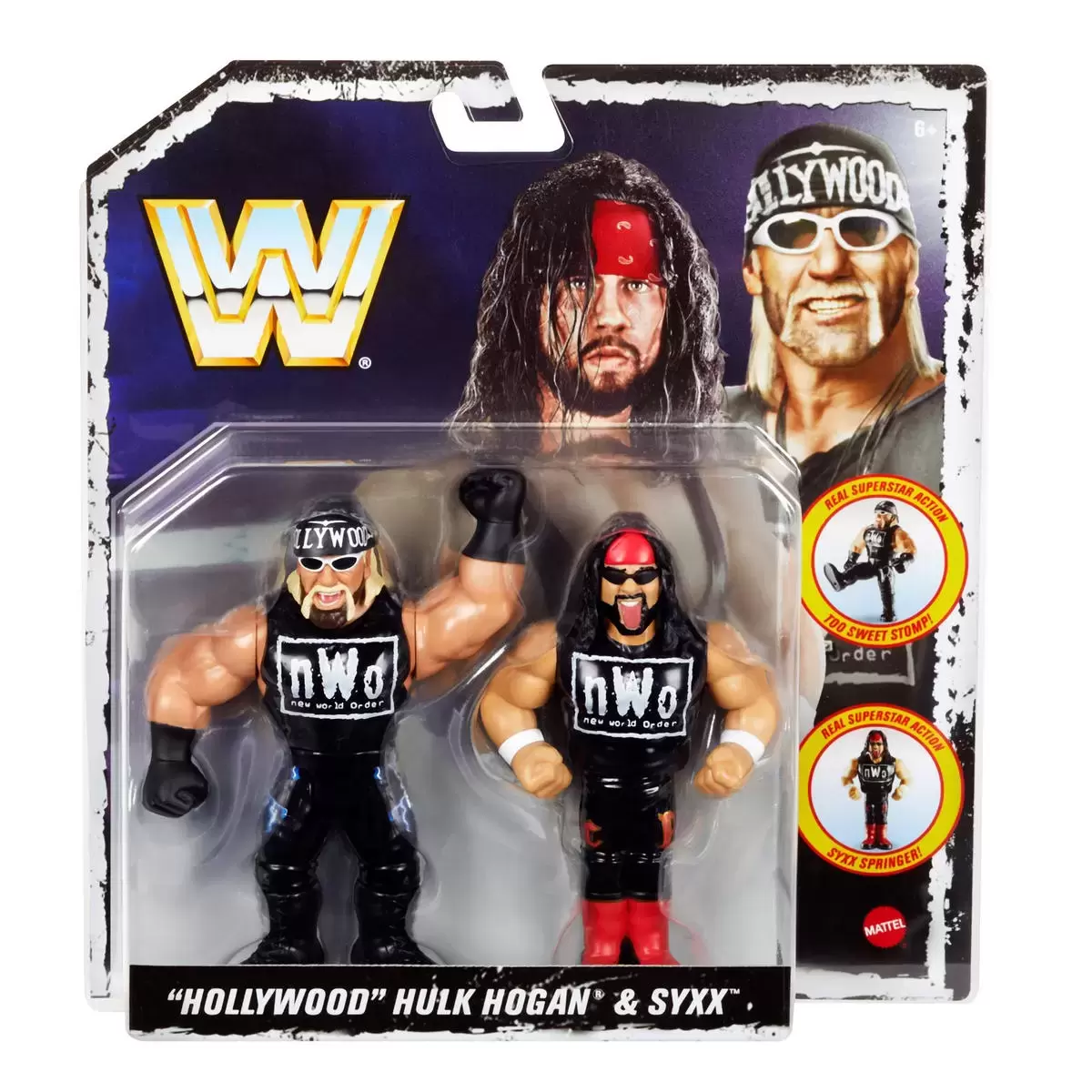 Mattel WWE Retro - Syxx & Hollywood Hulk Hogan