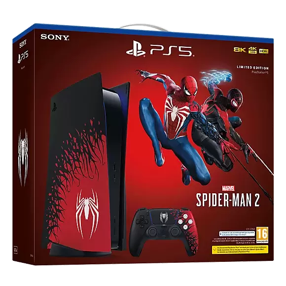 Matériel PS5 - Pack Console PlayStation 5 - Marvel’s Spider-Man 2 Limited Edition