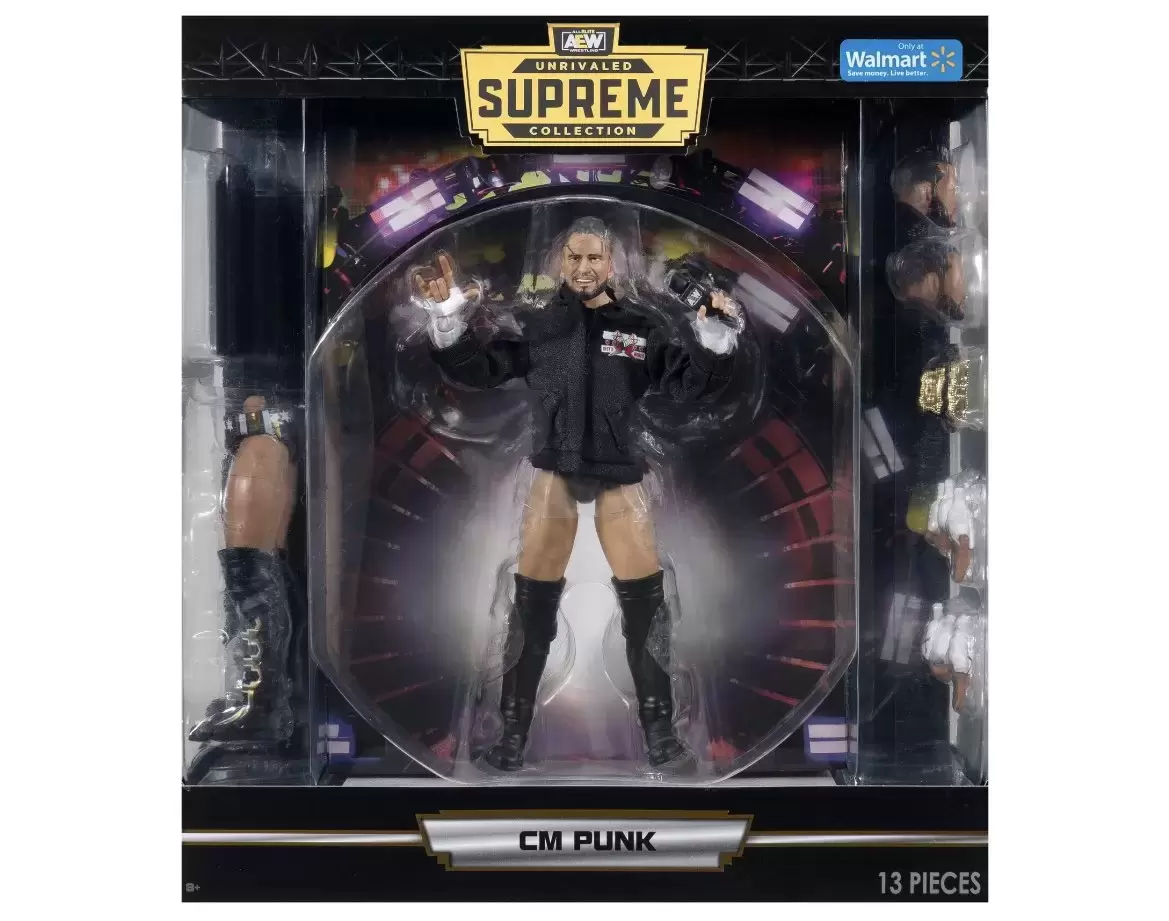 AEW - Unrivaled - 2023 Aew Jazwares Unrivaled Supreme Walmart Exclusive Cm Punk