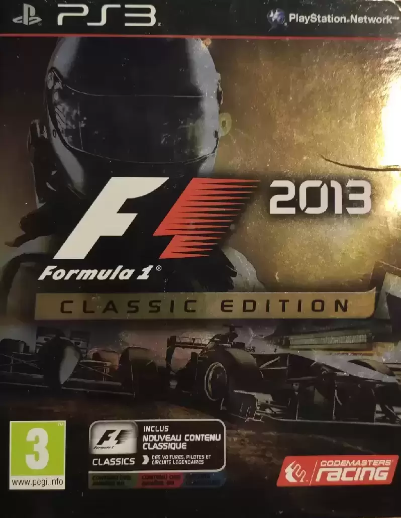 Jeux PS3 - F1 2013 Classic Édition
