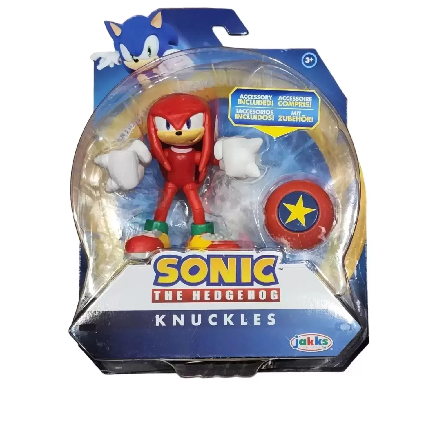 Jakks Pacific Sonic The Hedgehog - Knuckles With Star Spring